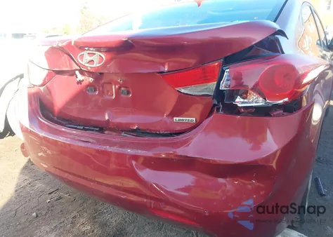 2012 Hyundai Elantra Limited (Ulsan Plant) из США, поврежденный, VIN KMHDH4AE9CU489163